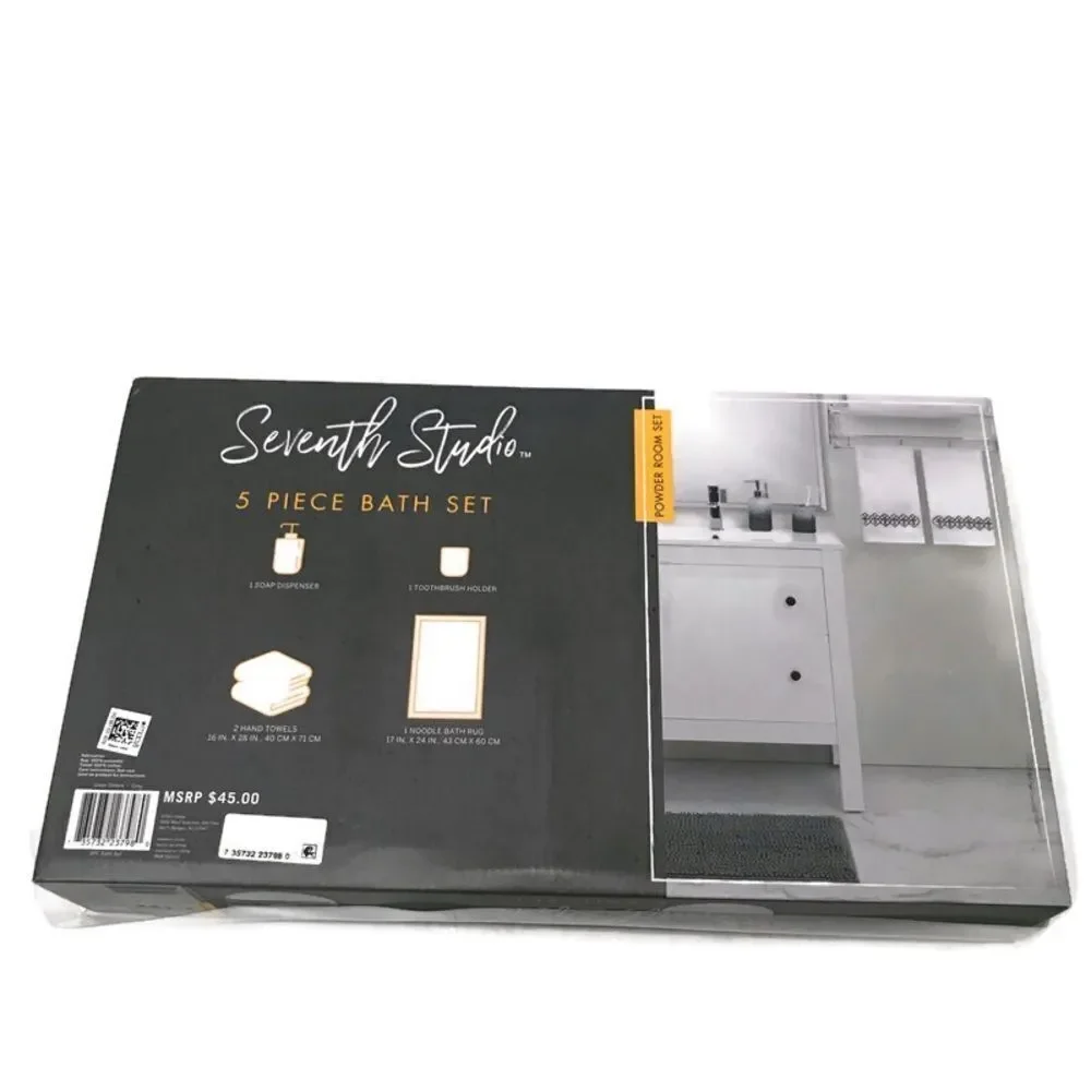 Macy’s Seventh Studio five piece bath set - Picture 4 of 5